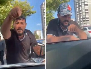 Trafikte korku dolu anlar! Cam silme bahanesiyle sürücülere kabusu yaşattı