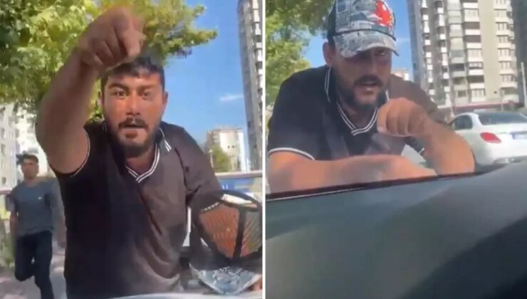 Trafikte korku dolu anlar! Cam silme bahanesiyle sürücülere kabusu yaşattı