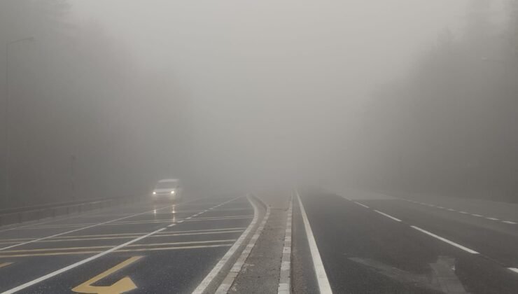 Bolu Dağı geçişinde yoğun sis