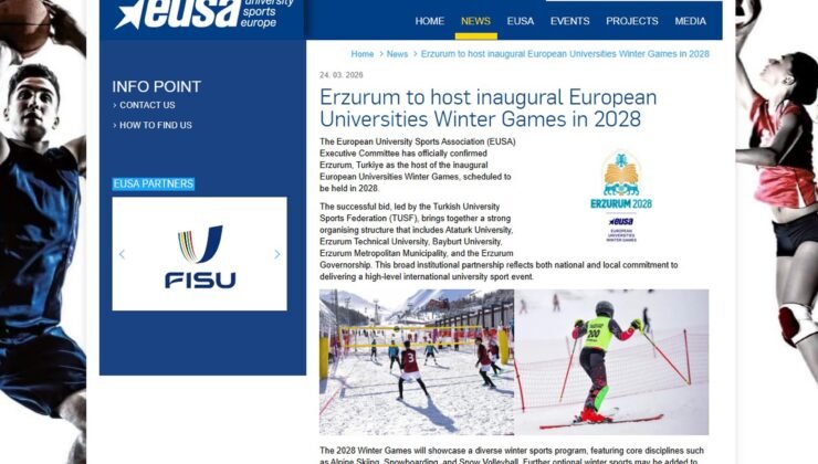 Erzurum, 2028 Avrupa Üniversiteler Kış Oyunları’na ev sahipliği yapacak