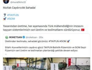 TAYFUN ve SOM füzelerinin teslimatları devam ediyor