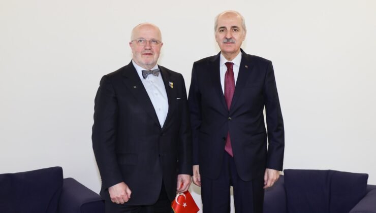 TBMM Başkanı Kurtulmuş, Litvanya Meclis Başkanı Olekas ile Zagreb’de görüştü