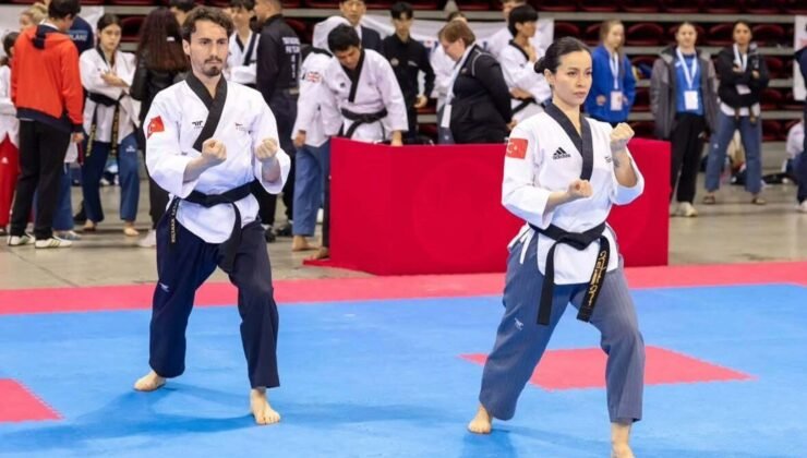 Tekvandocu çiftten, 2 altın madalya