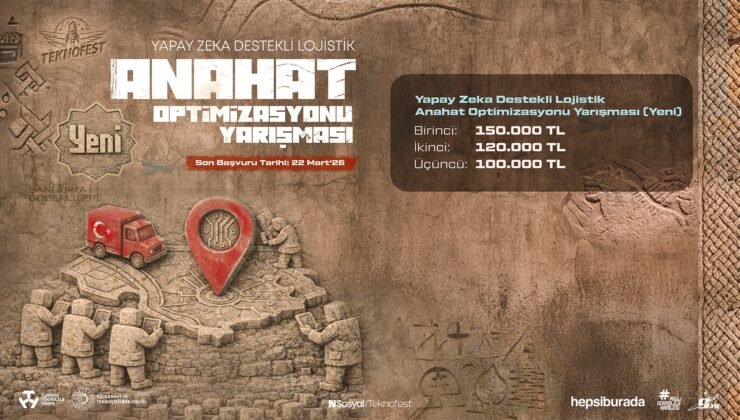 ‘Yapay Zeka Destekli Lojistik Anahat Optimizasyonu Yarışması’na başvurular başladı