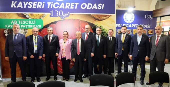 Kayseri pastırmasının Avrupa zaferi YÖREX’te plaketle taçlandı