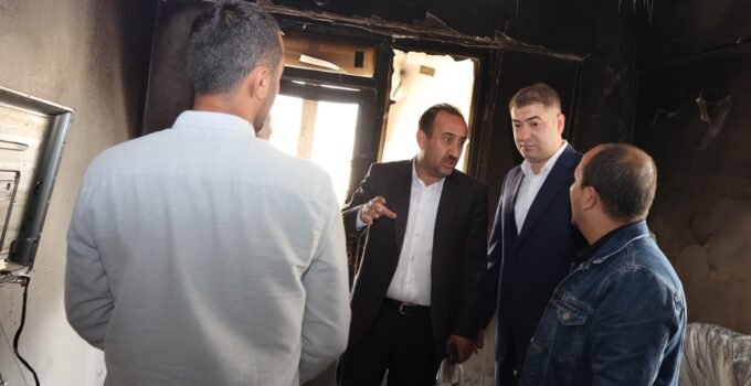 İncesu’da Kaymakam Karakaş ile Başkan İlmek’ten yanan evde inceleme