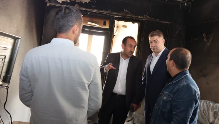 İncesu’da Kaymakam Karakaş ile Başkan İlmek’ten yanan evde inceleme