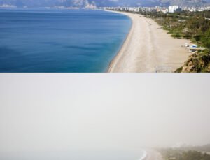 Antalya’yı çöl tozu bulutu kapladı