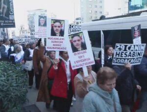 İstanbul – Beşiktaş’ta gece kulübündeki yangında hayatını kaybeden 29 kişinin anısına yürüyüş düzenlendi