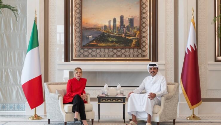 İtalya Başbakanı Meloni, Katar Emiri Al Sani ile görüştü
