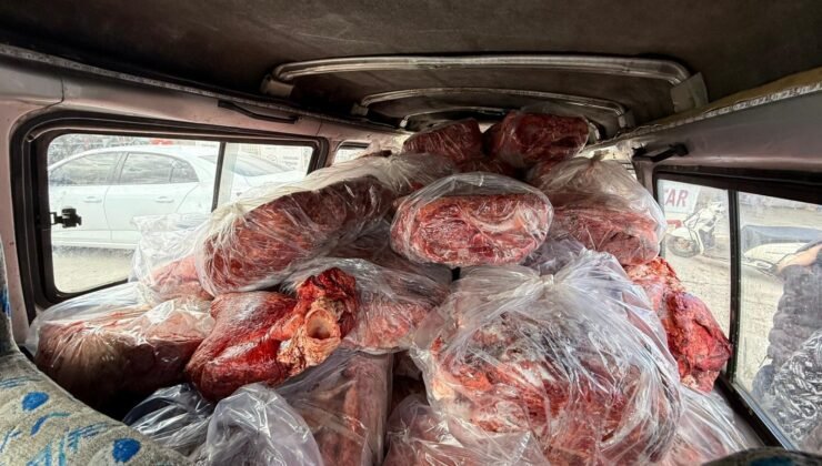 Uygunsuz koşullarda taşınan 1,6 ton sakatat imha edildi