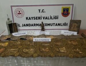 Kayseri’de tarihi eser operasyonu: 1 gözaltı