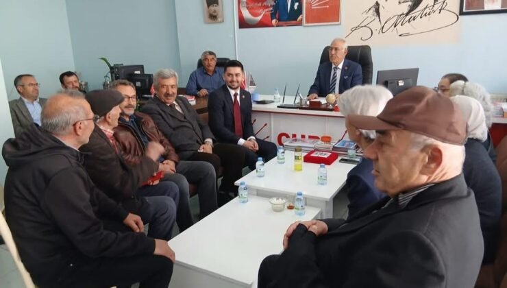 CHP Kayseri : “İl Başkanımız Av. Gözbaşı ve il yönetim kurulu üyelerimiz; Sarıoğlan İlçe Başkanlığımızı ziyaret ettik.”