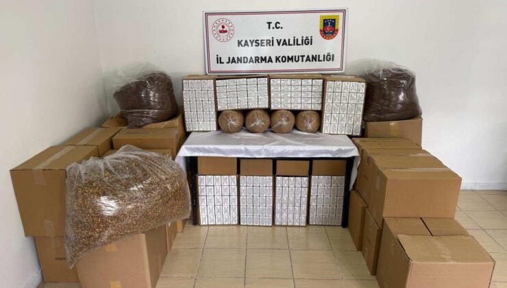 Kayseri’de 200 kilo kaçak tütün ele geçirildi