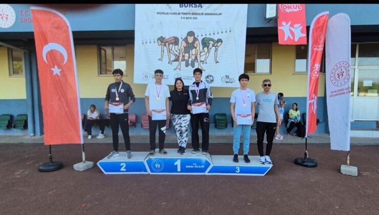 Kayserili sporcudan atletizmde Türkiye üçüncülüğü