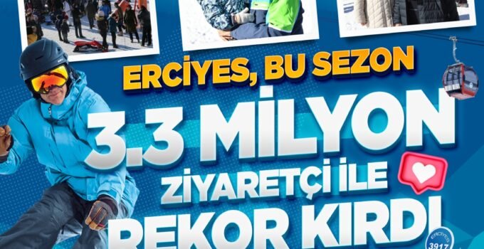 Erciyes’e Sona Eren Kayak Sezonunda 3 Milyon 300 Bin Ziyaretçi
