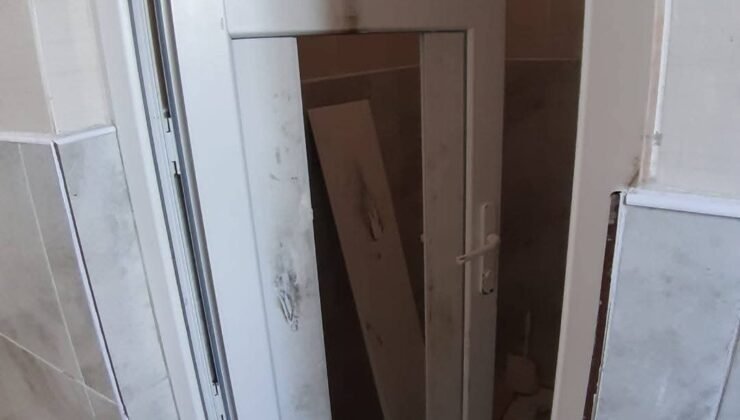 Kayseri’de Cami Tuvaletine Zarar Verildi
