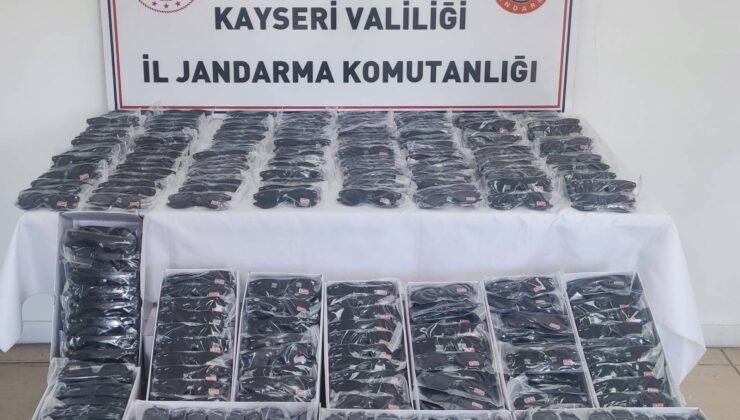 Kayseri’de 3 Milyon TL Değerinde Kaçak Güneş Gözlüğü Ele Geçirildi