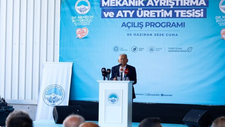 Kayseri’de ‘Mekanik Ayırma ve ATY Üretim Tesisi’ açıldı