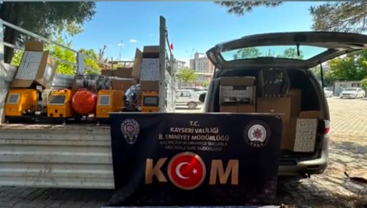 Kaçak sigara operasyonunda 1 milyon 50 bin adet makaron ele geçirildi