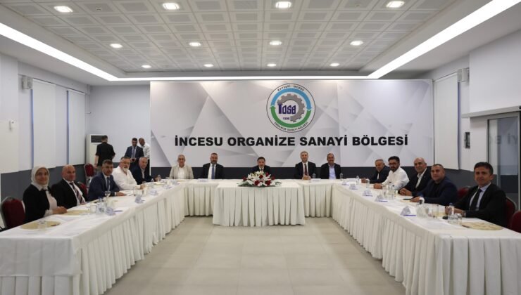 İncesu OSB Heyeti, Vali Çiçek Başkanlığında Toplandı