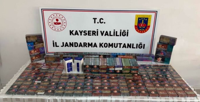 Kayseri’de 10 bin adet kaçak elektronik sigara kartuşu ele geçirildi