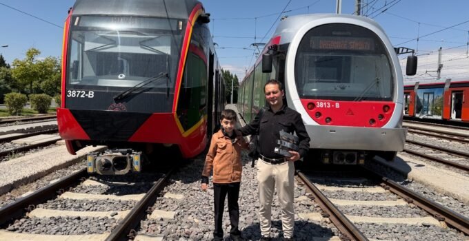 Kayseri’de Miraç’ın tramvay hayali gerçeğe dönüştü