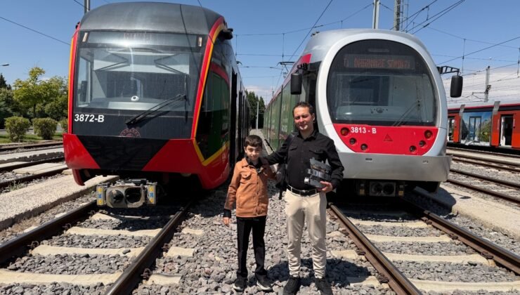 Kayseri’de Miraç’ın tramvay hayali gerçeğe dönüştü