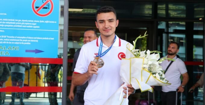 Avrupa ikincisi Bahadır Beydüz, Kayseri’de karşılandı