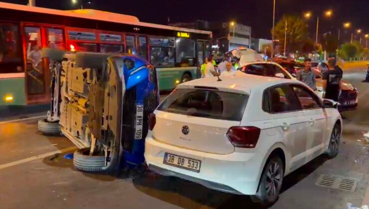 Kayseri’de iki otomobil çarpıştı: 3 yaralı