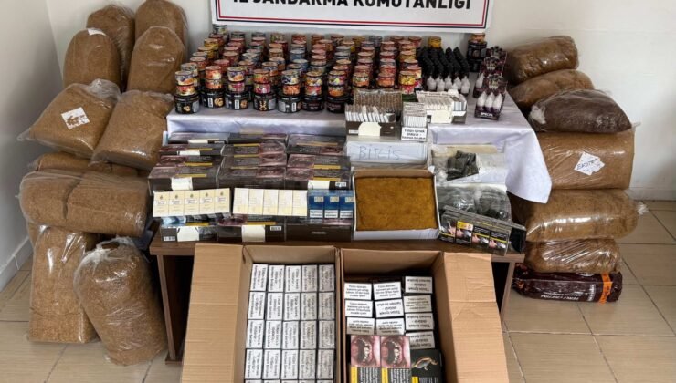 Kayseri’de kaçak tütün ve sigara operasyonunda çok sayıda ürün ele geçirildi